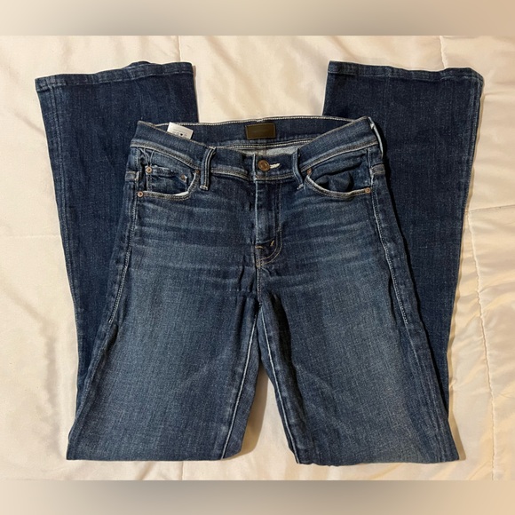 Mother women’s jeans size 24 blue flare wide leg the cruiser partners undercover - Picture 8 of 16